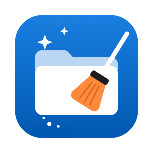 The Contigi Tidymac app icon: a folder with an orange broom